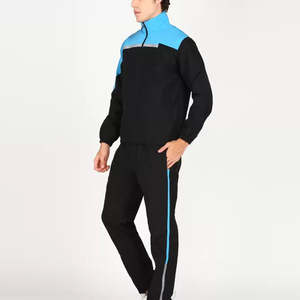 Survêtement pour hommes de style le plus récent de qualité supérieure en couleur unie survêtement à capuche à fermeture éclair sur mesure pour hommes - Product Image 3