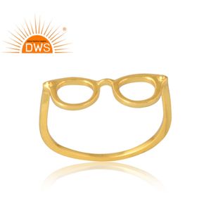 Anillo de Plata de Ley 925 chapado en oro de 18 quilates, joyería fina Demi para mujer, regalo para ella - Product Image 1