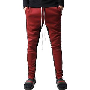 กางเกงวอร์มขายาวสำหรับผู้ชาย,กางเกงวอร์มขายาวสำหรับนักวิ่งสตรีทแวร์มีกระเป๋าซิปแบบเรียบสำหรับวิ่งออกกำลังกาย - Product Image 2