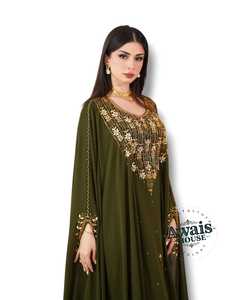 ชุดเดรสคาฟตันแบบอาบายะห์ งานปักคริสตัลหรูหรา ทำมือ ประดับด้วยลูกปัด สไตล์แอฟริกัน ตะวันออกกลาง เสื้อผ้าอิสลาม สำหรับงานแต่งงาน เรียบร้อย - Product Image 4