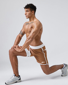 Men 2 in 1 Training Shorts Quick Dry Athletic Workout Gym Shorts with Inner Compression <b>Tights</b> and Side Zipper Pocket - Product Image 4