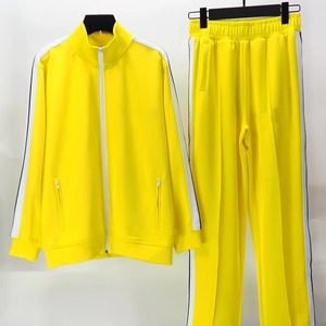 Chándal de mujer de alta calidad para correr con cremallera Cargo Jersey conjunto de chaqueta de chándal transpirable poliéster sólido nailon polar logotipo personalizado - Product Image 5