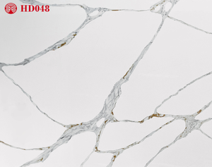 Lujoso Arno Calacatta Estilo moderno Hotel Vanity Tops Durable Artificial Cuarzo Mesa Tops Diseño popular Piedra artificial - Product Image 2