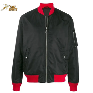 แจ็คเก็ตบอมเบอร์ซิปผู้ชายสไตล์ไฮสตรีท OEM พรีเมียม ขายดี ดีไซน์คอตั้งสั่งทำพิเศษ คุณภาพสูง ขายส่ง - Product Image 1