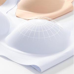 บราถักไร้รอยต่อบราแบบคงที่ไร้สายบางเปิดไหล่กว้างเซ็กซี่สไตล์เสื้อกั๊กเยลลี่สวมใส่สบายสำหรับฤดูร้อน - Product Image 3