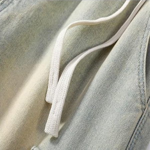 2025 New Hot Selling Eco-Friendly <b>Denim</b> Shorts Men's 100% Cotton Rugged Mid Waist Relaxed Stretchable Straight Style - Product Image 3