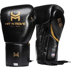 Premium Quality Custom Made Lace-Up Boxing Training <b>Gloves</b> Genuine Cowhide Leather Anti-UV Full Finger Lightweight <b>Moisture</b> - Product Image 1