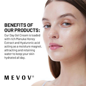 Gel crème de jour pour le visage au miel Manuka de marque privée avec crème réparatrice apaise <span class=keywords><strong>la</strong></span> peau pour le visage - Product Image 5