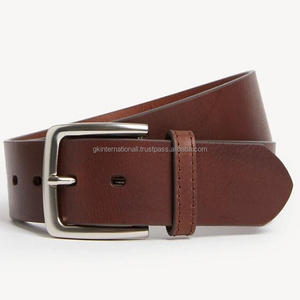 Rown-cinturón informal de diseñador para hombre, hebilla de aleación sólida con costuras duraderas, de cuero hecho a medida - Product Image 1