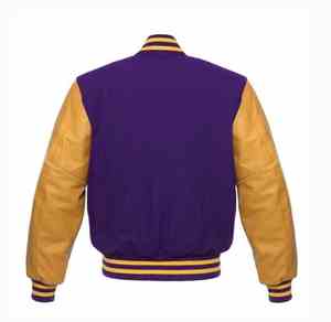 Chaqueta Universitaria de Invierno de Béisbol con Mangas de Cuero, Logotipo Bordado Personalizado del Equipo, Nombre Impreso, para Hombre - Product Image 2