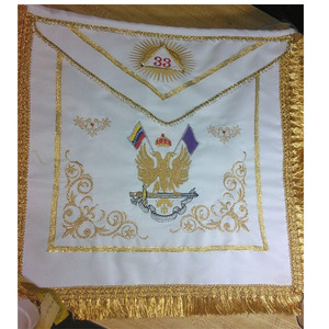 Delantal masónico MB bordado a mano maestro Regalia alta calidad masón Regalia bordado masónico Regalia Maestro masón azul - Product Image 3