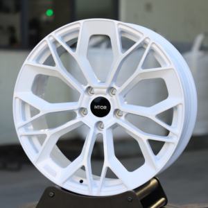 Rines Forjados HTOR Estilo Rally 18x9.5 5x114.3 Blanco Brillante, Rines Forjados JDM Racing, Personalizados para Civic Type R STI Evo <span class=keywords><strong>Yaris</strong></span> - Product Image 2
