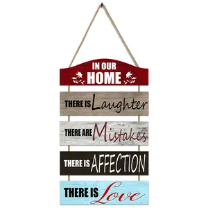 Large wall decoration hanging wooden pendant farmhouse home decoration wooden sign
