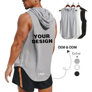 Chaleco deportivo para hombre 2024, camiseta sin mangas de verano en blanco liso para hombre, chaleco deportivo holgado de secado rápido para hombre - Product Image 1