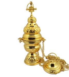 Bonne vente brûleur d'encens suspendu en laiton couleur dorée brûleur arabe du fournisseur en gros à bas prix. - Product Image 4