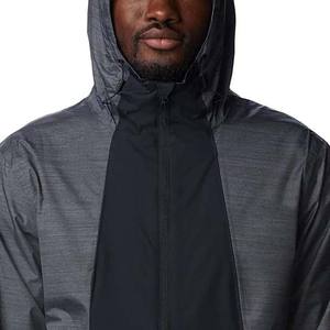 High Street Style hommes léger 450g coupe-vent vestes imperméable respirant à capuche vestes de pluie décontracté toile enduit - Product Image 5