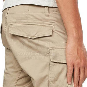 Pantalones Cargo de Moda para Hombre, Pantalones de Calle, Pantalones Cargo de Algodón para Verano, Transpirables, para Exteriores - Product Image 3