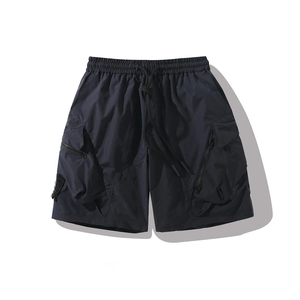 Shorts de sport pour homme, séchage rapide, été, fitness, basketball, course à pied, entraînement, couleur unie, tricotés. - Product Image 4