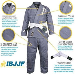 Ultra-Light Brazilian Jiu Jitsu Gi para niños Extra Premium Cotton Custom Logo Kids MMA Training Gi Servicio OEM disponible - Product Image 3