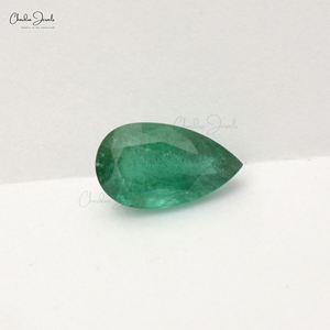 Igi พลอยมรกตธรรมชาติสำหรับเครื่องประดับพลอย14.10X8.20MM ลูกแพร์เหลี่ยมเพชรพลอยสีเขียวมรกต - Product Image 2