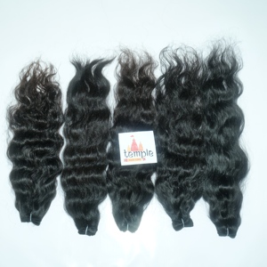 Natural Color Cuticle Aligned Chemical Processing None Indian Temple Remy Virgin Human Hair Bundle Black Women High Quality 100g - Product Image 4