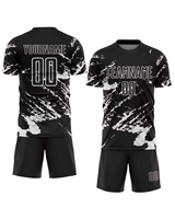 Uniforme de Fútbol Personalizado con Camiseta Ligera y Pantalones Cortos, Tejido Transpirable y Cómodo, Ideal para Equipos Juveniles y Adultos