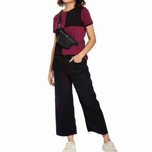 Último diseño 2025 Camisetas de mujer Logotipo personalizado y diseño Camisetas de mujer Secado rápido Nueva llegada Camisetas de mujer Cuello redondo - Product Image 4