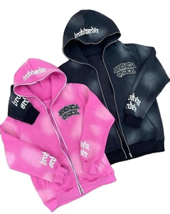 Sweat-shirts pour hommes tendance Sunfade Winter, effet délavé, manches longues, confortables, en tissu polaire polyester/coton de haute qualité - Product Image 1