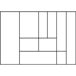 RAACO CarryLite 55 4x8-10 Plateaux de rangement assortis 10 compartiments Bleu L337xP278xH57mm - Product Image 3
