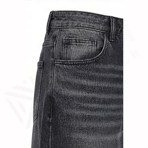 Pantalones Cortos Vaqueros de Mezclilla para Hombre, Lavados, Personalizados, hasta la Rodilla, Estilo Vintage, Verano 2025, Holgados, Color Personalizado - Product Image 5