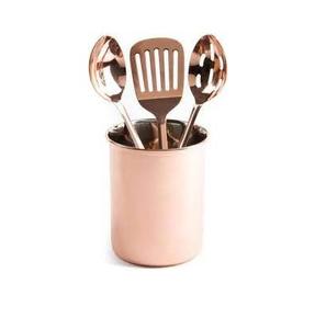 100% Real <b>Metal</b> Spoon <b>Holder</b> Kitchenware & Tabletop Hammered and Best Quality Copper Spoon <b>Holder</b> for Sale - Product Image 5