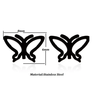 Pendientes de joyería de moda de la India The New Tide Small Design Sense Senior Sense Temperament Pendientes de aguja de acero de titanio - Product Image 2