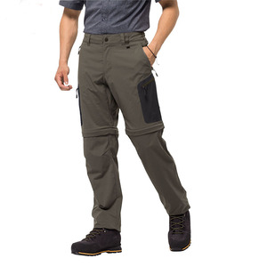 Custom Logo Men's Casual Waterproof Hiking <b>Trousers</b> Mid Waist Button Fly for Outdoor Sports Trekking <b>Light</b> OEM Service Available - Product Image 2