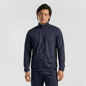 Chaqueta Reversible Azul Marino Prime Fit, Casual, ODM, Temporada de Otoño, Talla XS, Cuello Alto, Cierre con Cremallera, Patrón Bordado, Spandex, PU - Product Image 1