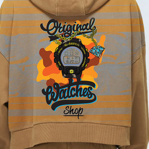 Pull à capuche surdimensionné pour hommes et garçons, 100% coton mélangé, épaules tombantes, style hiver, brodé, teint uni, vente en gros - Product Image 3