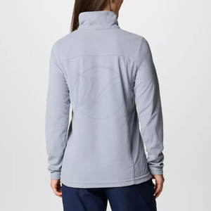 Sudadera de cuello redondo para mujer Logotipo personalizado con manga larga Sudaderas de lana Sherpa ajustadas de color personalizado para mujer - Product Image 2