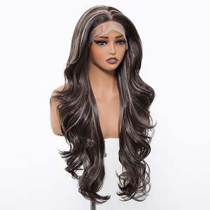"Luxury Chocolate <b>Brown</b> Body Wave Lace Front <b>Wig</b> with Transparent Lace Cap" - Product Image 4