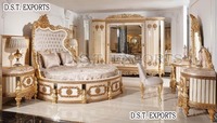 Cama de Madera de Teca Estilo Barco Maharaja Tradicional, Calidad Premium, para Hogares de Lujo, Tamaño King, Ajustable, con Almacenamiento, Tallada a Mano, Duradera