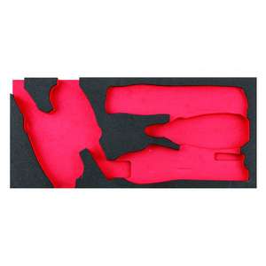 Module en mousse bicolore vide pour outils - pour pinces et coupeurs - Étuis à outils USAG - Product Image 1