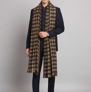 Người Đàn Ông Của Tùy Chỉnh Chất Lượng Cao Cardigan Đan Khăn Choàng Màu Đen Cheddar Màu Sắc Cho Đám Cưới Bên Vuông Len Cashmere Yemen Hồi Giáo - Product Image 6