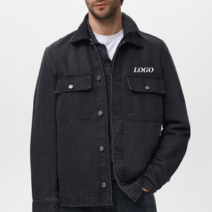Veste bomber en twill à fermeture boutonnée avec logo personnalisé pour hommes Vestes de haute qualité Collection d'hiver pour hommes Mode - Product Image 1