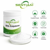 Poudre de bêta-ecdystérone, extrait naturel de plante, 95 % de qualité alimentaire, extrait de Cyanotis Arachnoidea en poudre pour l'industrie alimentaire et les compléments alimentaires