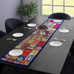 Camino de Mesa Decorativo Hecho a Mano de Algodón para Mesa de Comedor, Camino de Mesa de 16X72 Pulgadas para Decoración del Hogar - Product Image 1