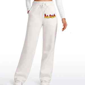 กางเกงวอร์มทรงถุงผ้าโพลีเอสเตอร์/ ผ้าฝ้ายเป็นมิตรต่อสิ่งแวดล้อมสำหรับฤดูหนาวพิมพ์โลโก้ได้ตามต้องการ - Product Image 1