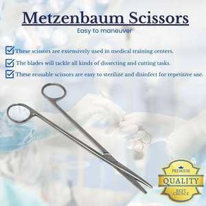 Tijeras Metzenbaum, Herramientas Quirúrgicas de Calidad para Profesionales de la Salud, Tijeras Metzenbaum Quirúrgicas - Product Image 3