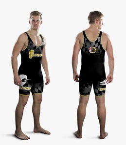 Singlet de Lucha Libre Personalizado para Hombre, sin Tirantes, con Cierre a Presión, de Spandex y Poliéster, Cómodo y Duradero, Ropa de Entrenamiento, Pakistán - Product Image 2