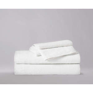 Ensemble de draps plats classiques en lin pour lit king-size, respirants, tissés, unis, 4 ou 6 pièces, pour usage domestique - Product Image 1