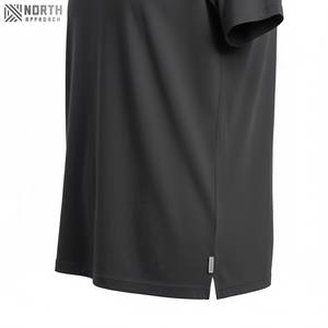 T-shirt unisexe décontracté à manches courtes de haute qualité 180 g/m² 60 % coton 40 % polyester Col rond Logo personnalisé T-shirt pour homme - Product Image 3