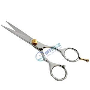 Tijeras profesionales duraderas para el cabello, tijeras de peluquería, tijeras de peluquero, herramientas de corte de salón con estuche de cuero y logotipo personalizado OEM - Product Image 5