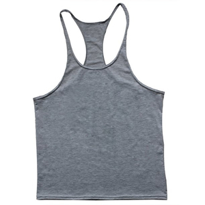 Camiseta sin mangas deportiva informal para hombre, camiseta ligera para entrenamiento, gimnasio, Fitness, camiseta tejida informal de entrenamiento con espalda sólida - Product Image 5